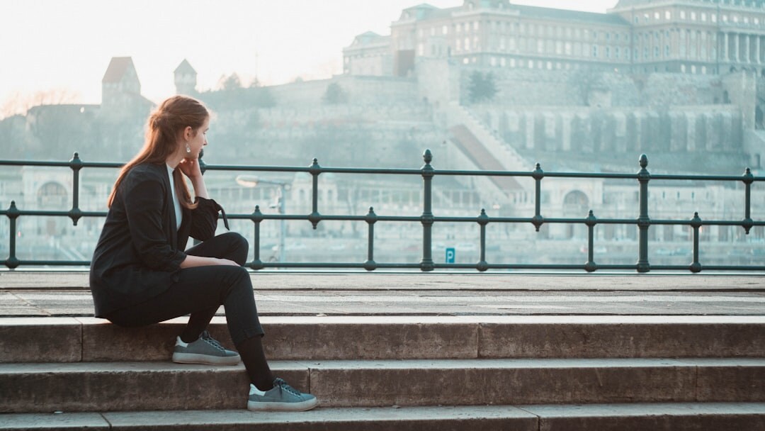 person thinking about success